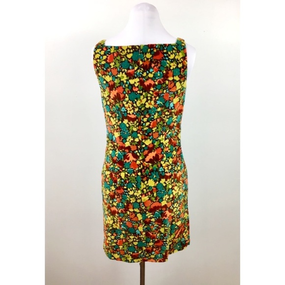 Vintage 90s Anthropologie S Velveteen sheath dress - Picture 5 of 8